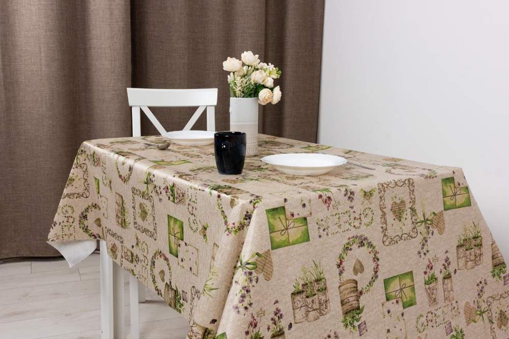 Клеенка ПВХ Алегра Нола Нео 137см тканевая основа Dasch PW94-R401-1-2 /13535