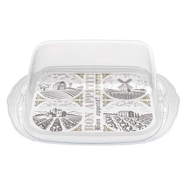 БЫТПЛАСТ Масленка 433227801 Phibo 189х110х69мм с декором 