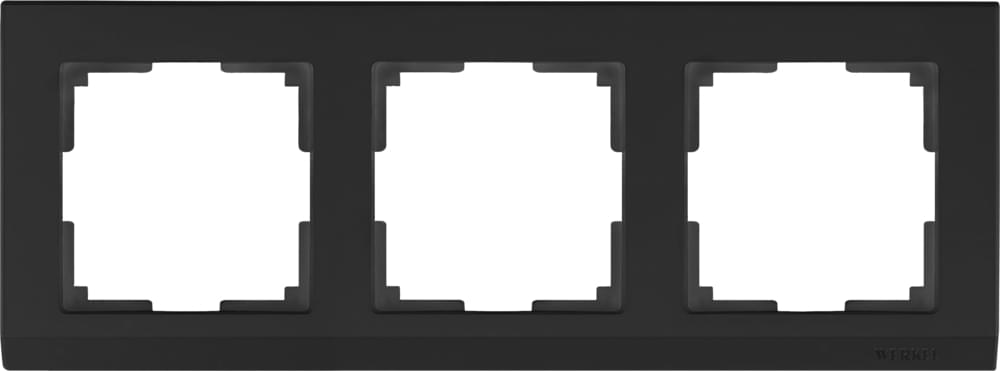 Рамка  Frame чёрная 3-м  WL04-03 Пластик матовый Stark - W0031808