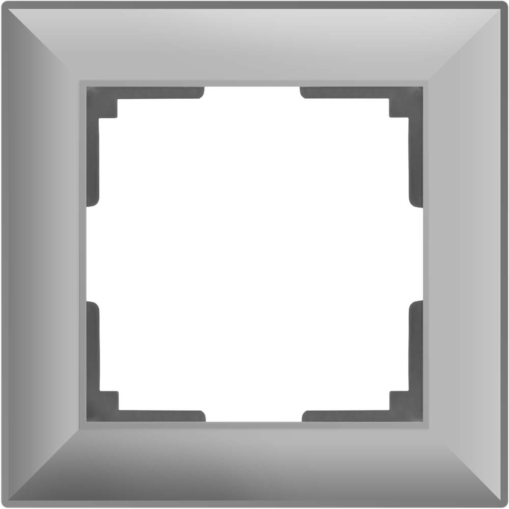 Рамка  Frame серебро 1-м  WL14-01 Пластик Fiore - W0012206