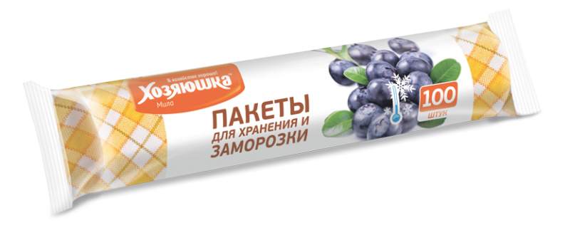 ХОЗЯЮШКА МИЛА Пакеты 09037 д/хранения и заморозки 25*40см 100шт