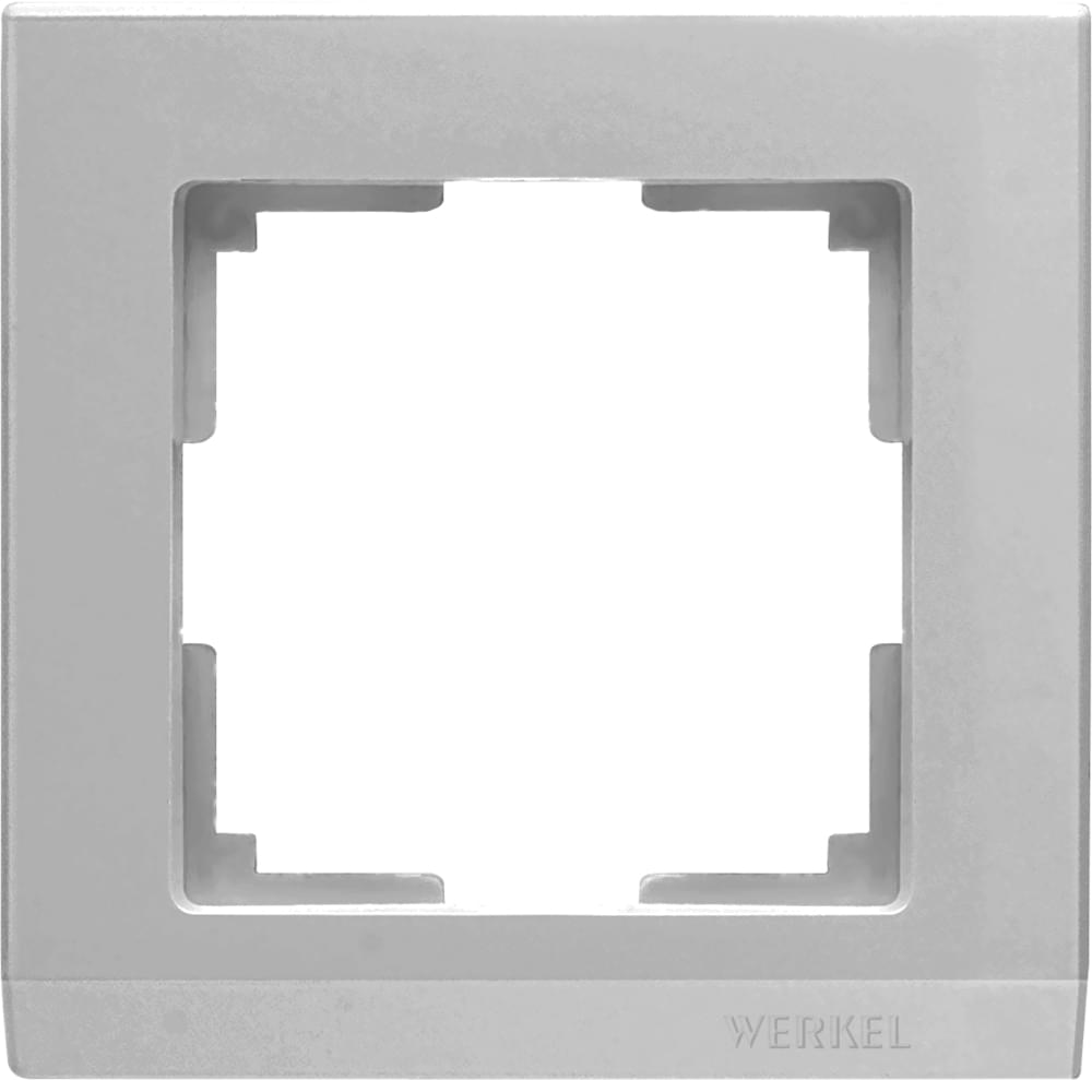 Рамка  Frame серебро 1-м  WL04-01 Пластик матовый Stark - W0011806