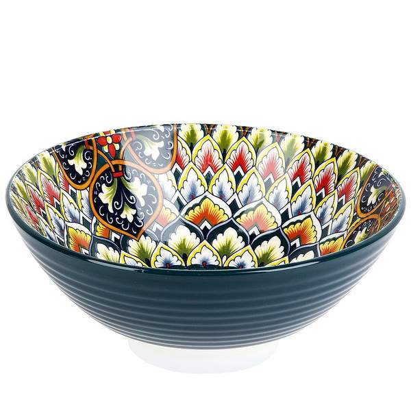 NOUVELLE HOME Arabesque зеленый Салатник 0860017 1200мл 20см