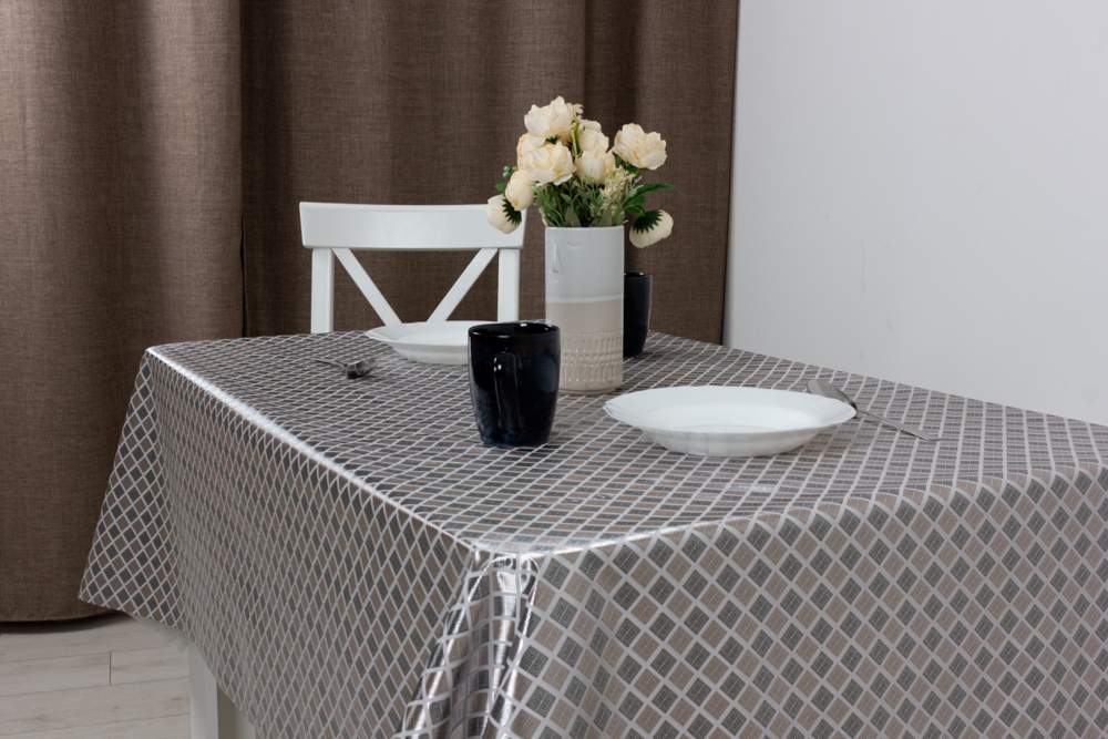 Клеенка ПВХ Flora Серебряный век 140см тканевая основа Dasch JBZ-8977C /12859