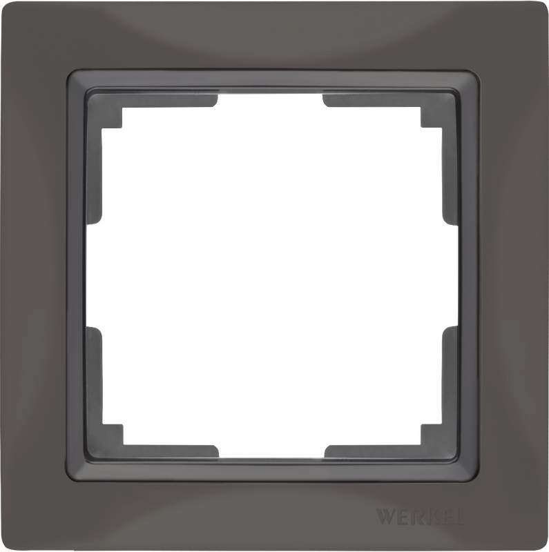 Рамка  Frame серо-коричн. 1-м  WL03-01 basic Пластик Snabb - W0012007