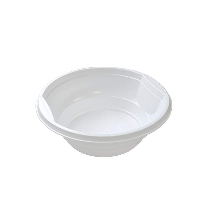 Миска 50шт  600мл  белая PP 50/450  (ИнтроПластик)