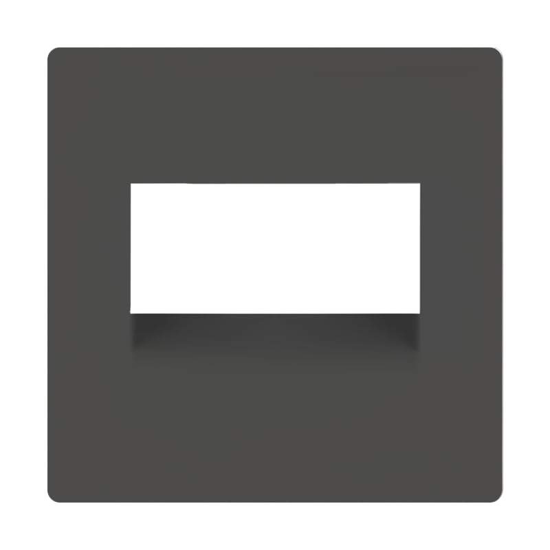 Накладка  Frame д/2й роз. Ethernet серо-коричн  WL07-RJ45+RJ45-CP