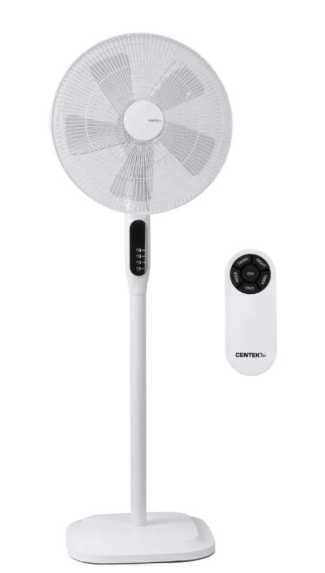 Вентилятор  Centek  CT-5026 White пульт, 44,5см, тяж. база