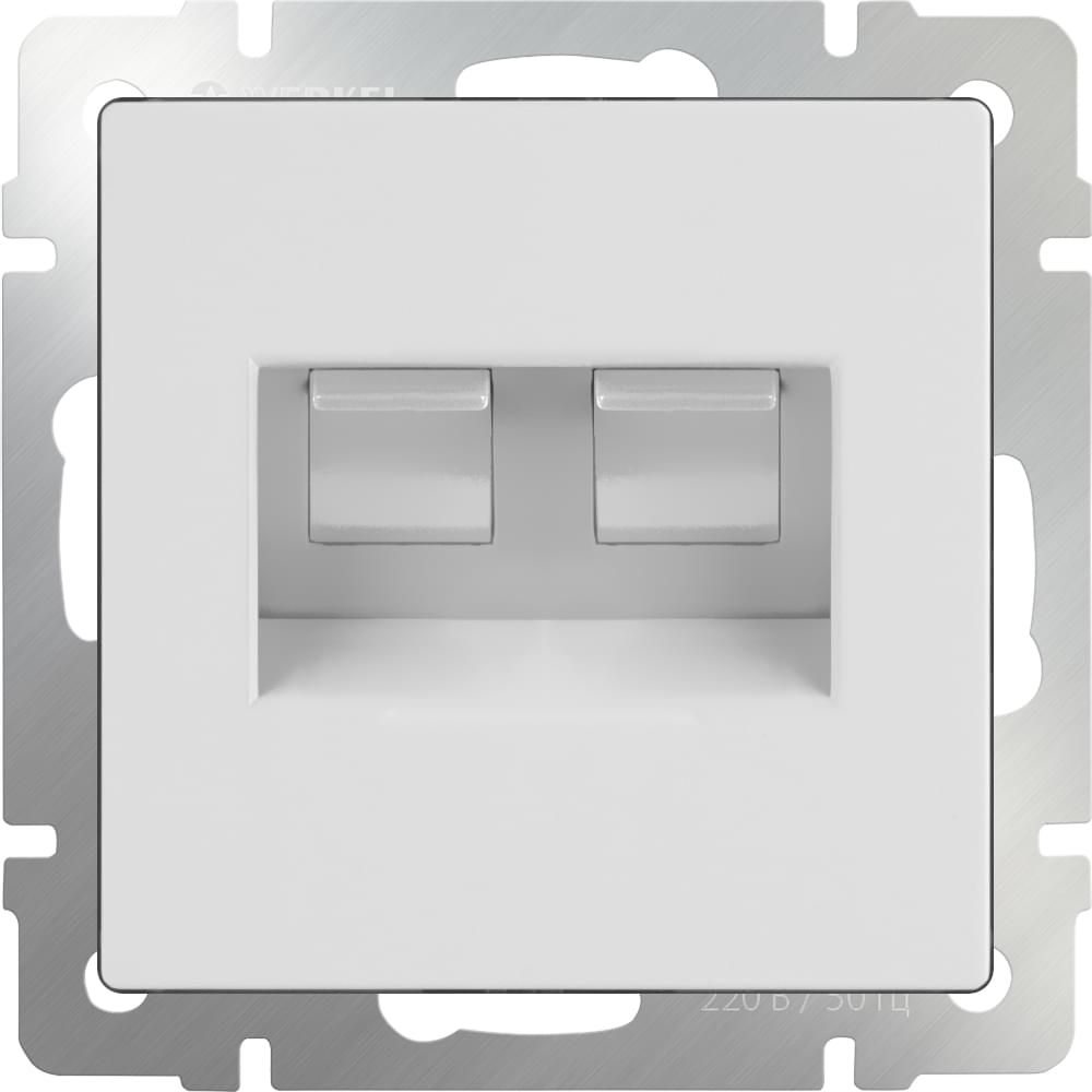 Розетка  Frame ТЛФ/комп  RJ-11/RJ-45 белая WL01-RJ11-45