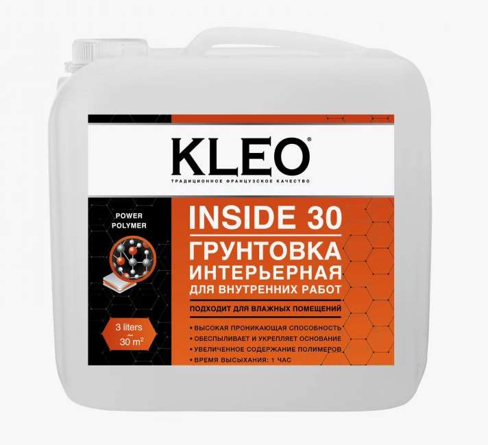 Грунтовка  KLEO INSIDE 30 интерьерная д/внут.раб.  3кг