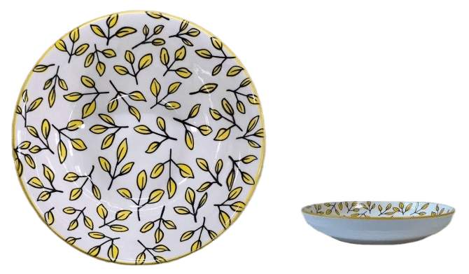 MARIGOLD Листик Тарелка обеденная 23см фарфор UG000398