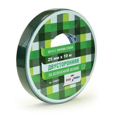Двусторонняя лента (зеркальная) 12ммх10м на вспенн.основе TFK001T 132-525