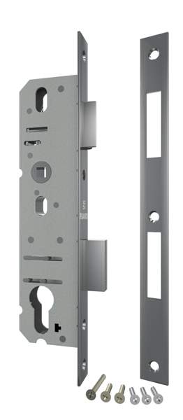 Корпус узкопр. замка с защ. 4924-25/92 CP (хром) межосев. 92