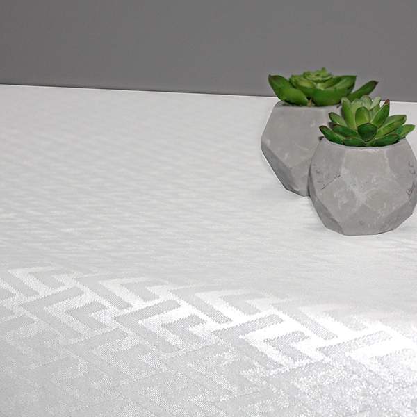 Клеенка ПВХ Polyline Катания белый 140см тканевая основа Protec Textil PLYZ851-WH /6137