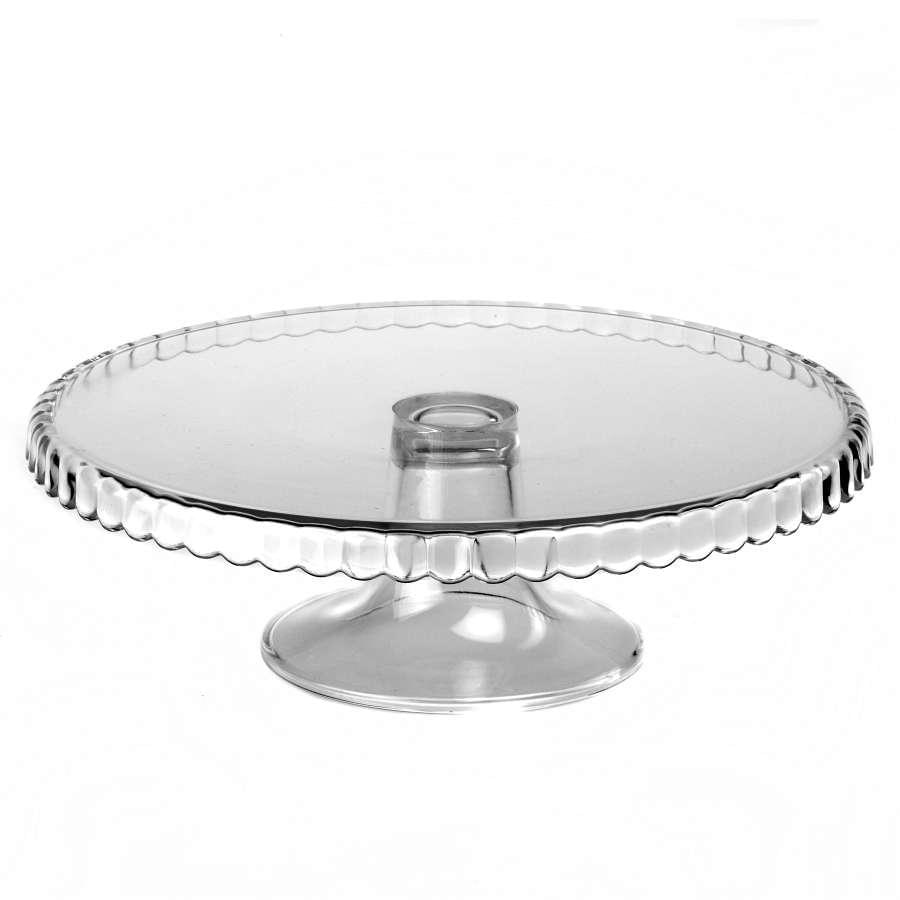 PASABAHCE Блюдо 98259B Patisserie д/торта на ножке 280мм бортик вниз