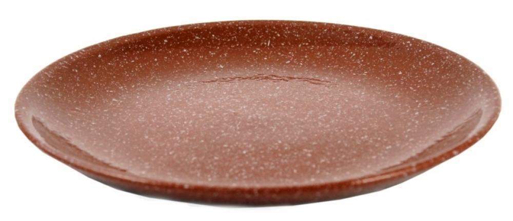 ЛОМОНОСОВСКАЯ КЕРАМИКА Мрамор коричневый Тарелка плоская 24см 2Т-24мк (16)