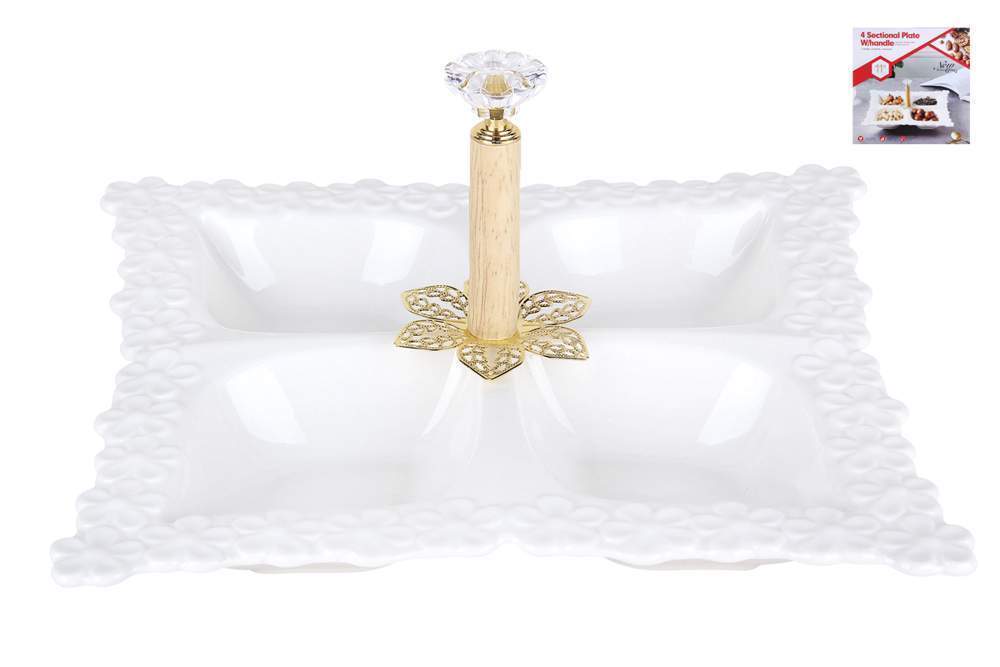 КОРАЛЛ Менажница ZD20211 4х-секционная 28см 210076