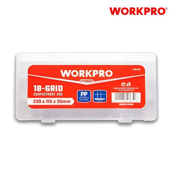 Органайзер Workpro д/деталей 18ячеек 232х127х35мм  WP283006