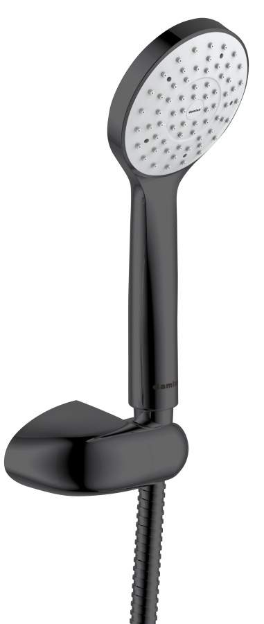 *Душевой набор Eclipse Graphite 914510000  1 ф-ция d 100мм, шланг 1,5м с наст.держат.