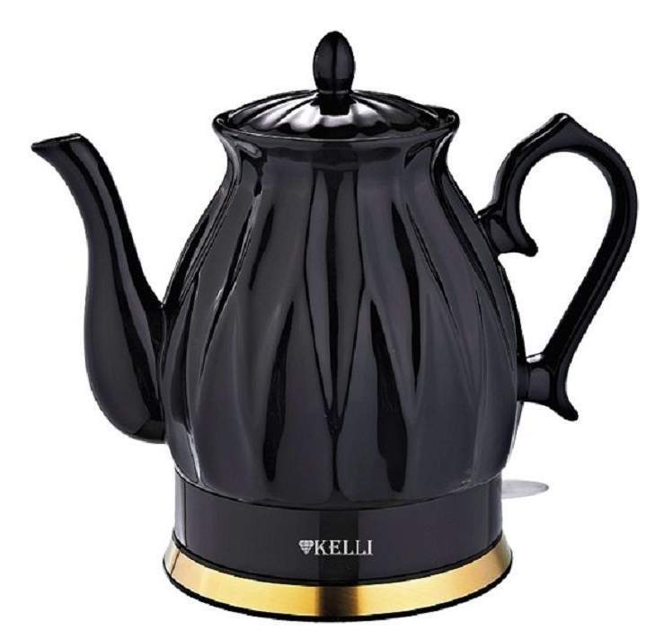 Чайник керамический KELLY KL-1341 черный 2,0л, 2200Вт 