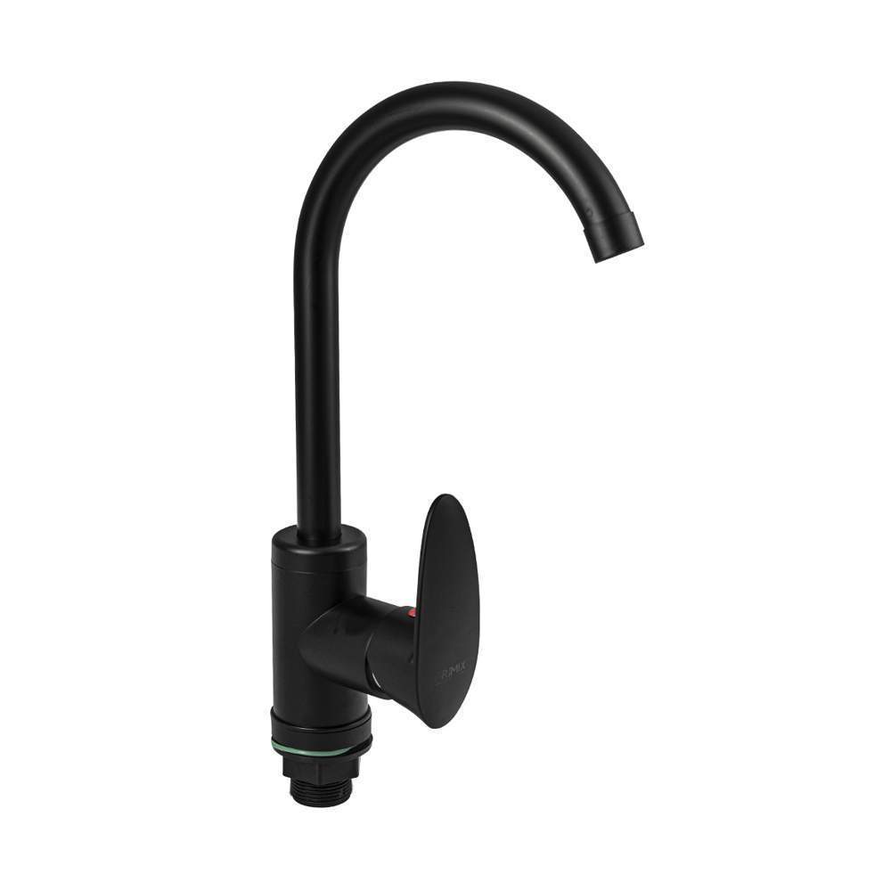 Смеситель BRIMIX  5922  на кухню шар. боковой черный пластик АБС