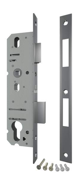 Корпус узкопр. замка с защ. 4924-35/92 CP (хром) межосев. 92