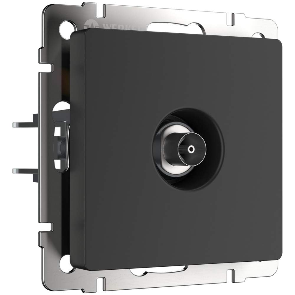 Розетка  Frame ТВ-оконечная  чёрный мат. WL08-TV  -  W1183008