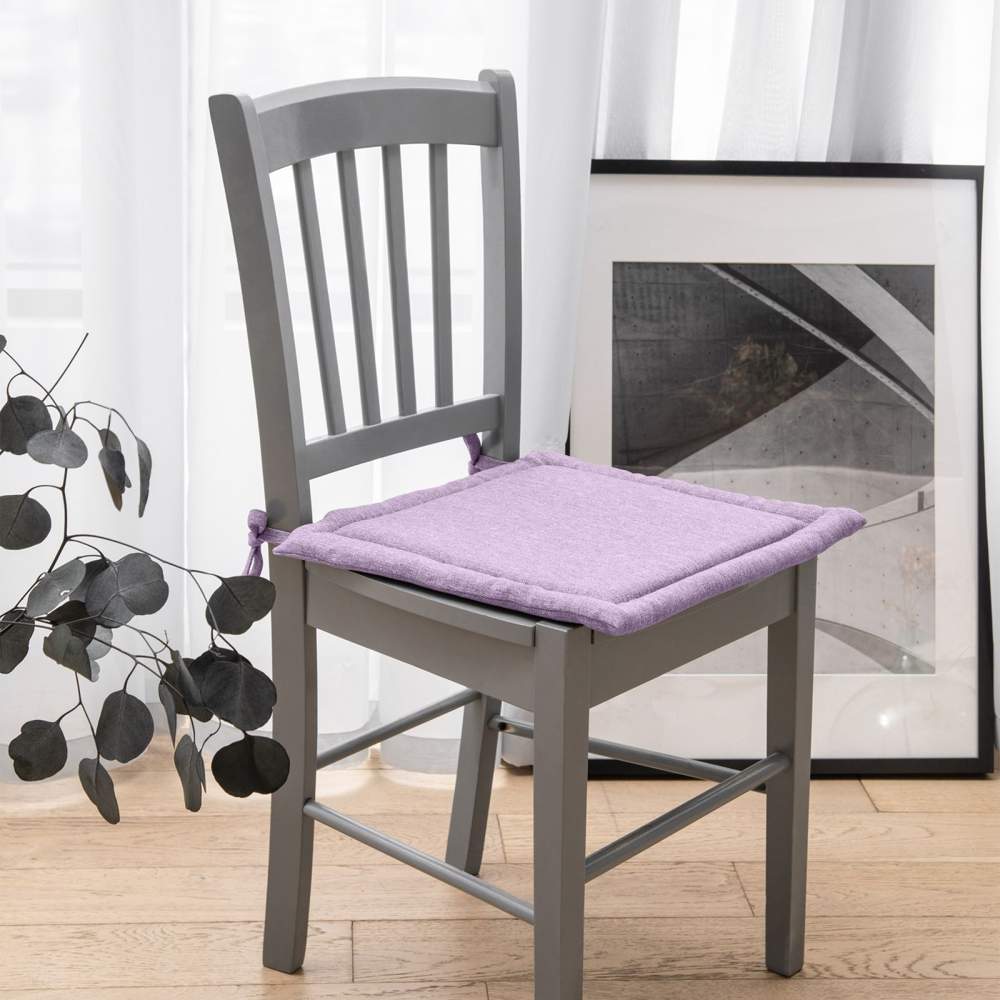 ВОЛШЕБНАЯ НОЧЬ рогожка Подушка д/стула сирень 40х40см 789163