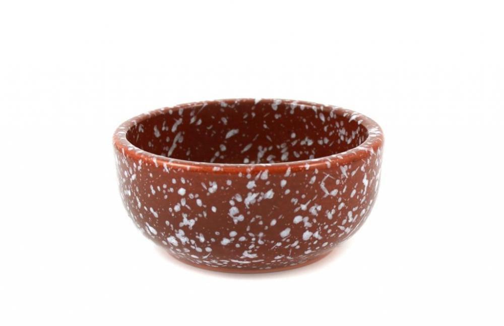 ЛОМОНОСОВСКАЯ КЕРАМИКА Мрамор коричневый Розетка 150мл 1РЗмк-1 (16)