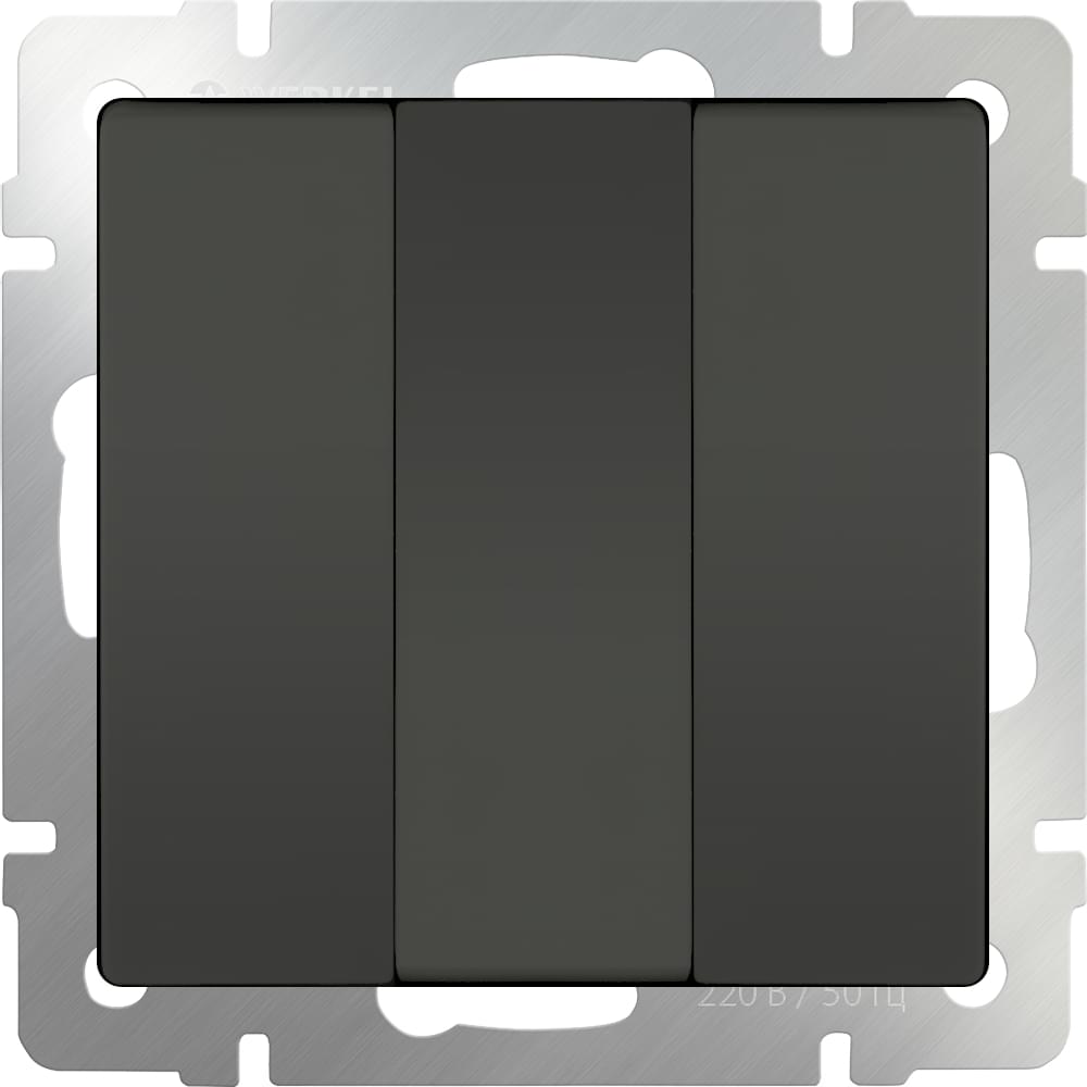 Выкл.  Frame 3-кл. серо-коричн. WL07-SW-3G