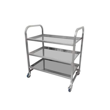 Тележка  мко790 сервировочная 3-х ярусная 850х500х900мм Luhstahi нерж.