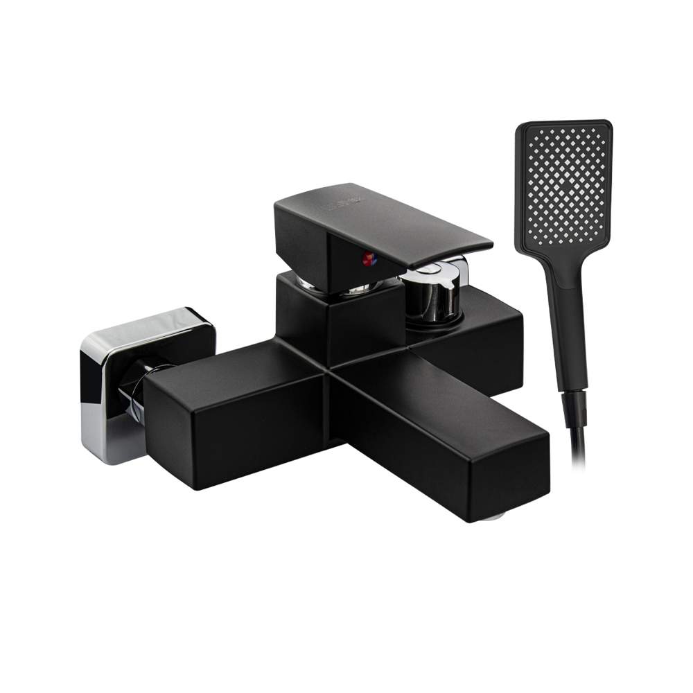 Смеситель BRIMIX  5574  в ванную шар.  черный пластик АБС