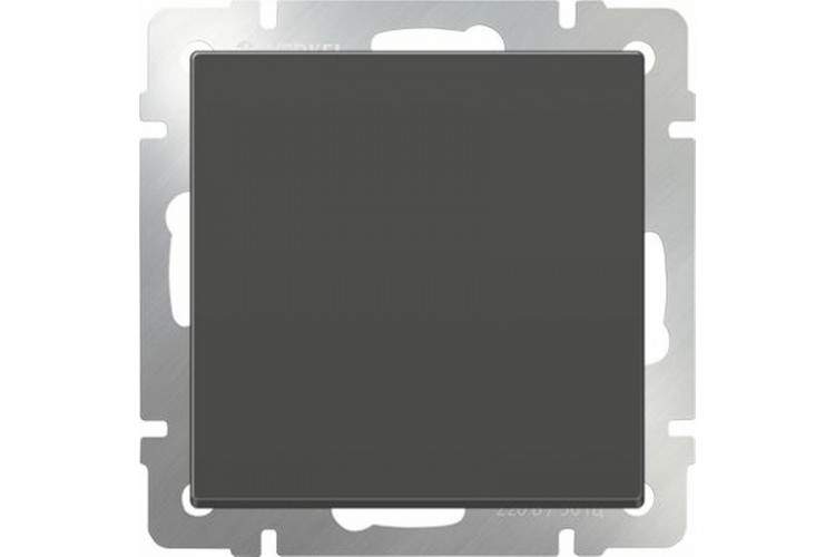 Выкл.  Frame 1-кл.проходной  чёрный мат.  WL08-SW-1G-2W  -  W1112008