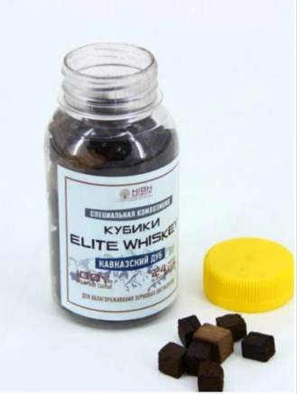 Кубики дубовые (смесь обжигов) Elite Whiskey 80гр в баночке