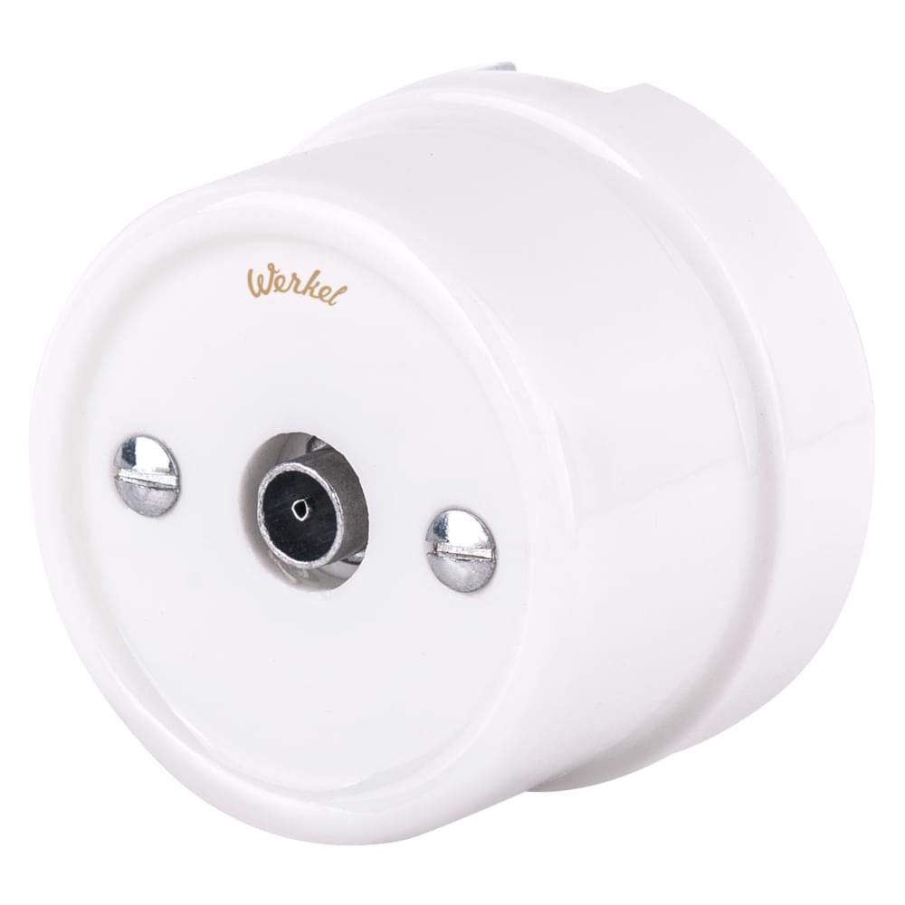 Розетка Werkel Retro  TV  белая  WL-18-02-05