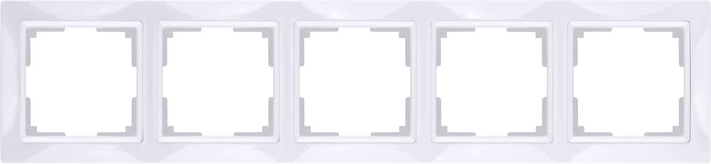 Рамка  Frame белая 5-м  WL03-05 basic Пластик Snabb - W0052001