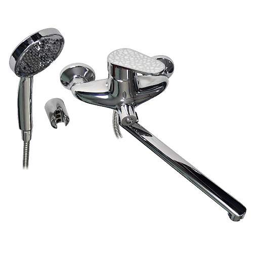 Смеситель BRIMIX  3270  в ванную  шар. ручка-бел.мозаика