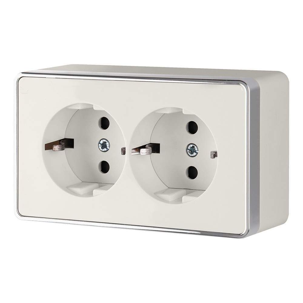Розетка Werkel Gallant  2-я с/з сл.кость WL15-02-03  -  W5072103
