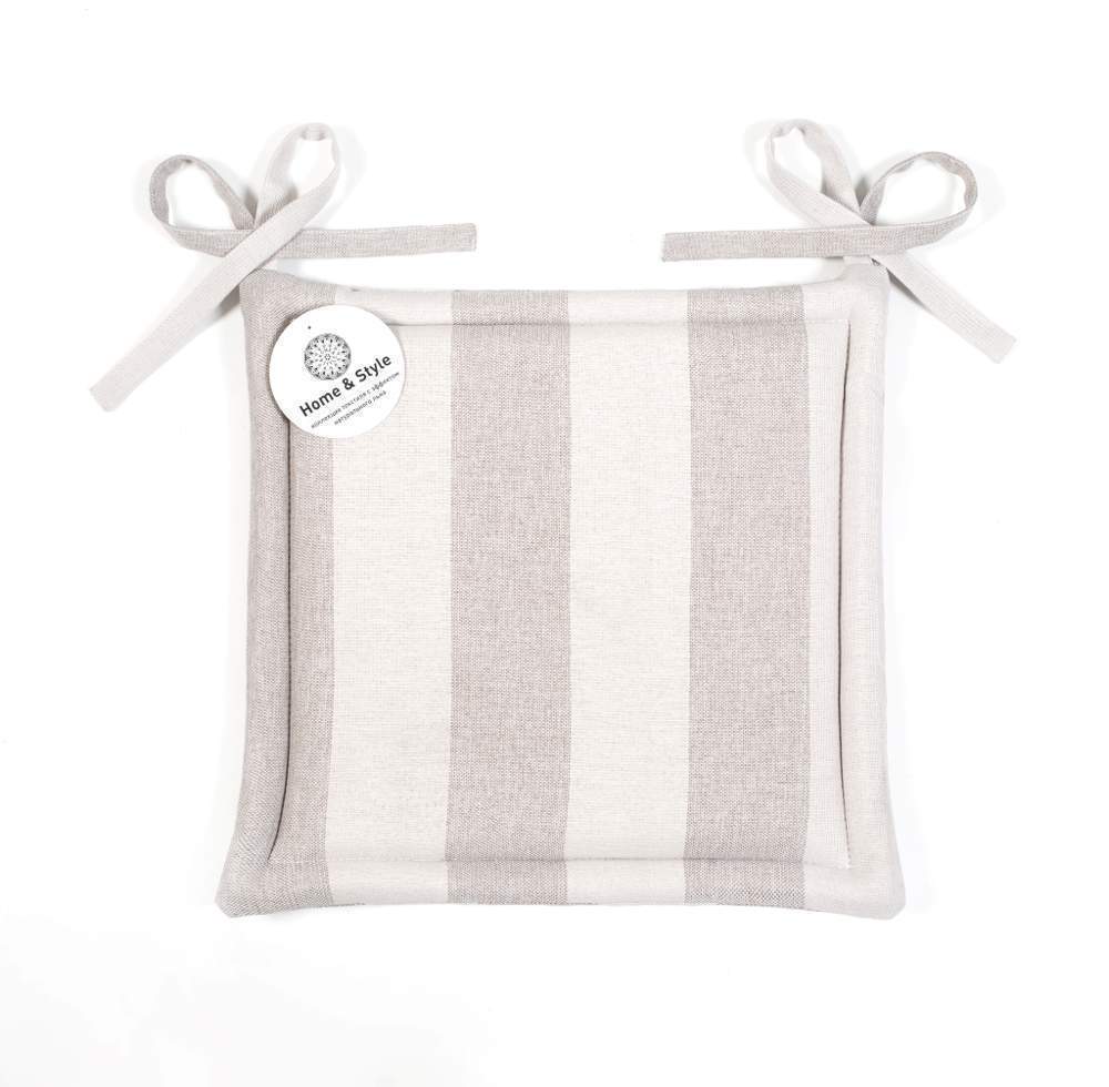 ВОЛШЕБНАЯ НОЧЬ рогожка Подушка д/стула зебра-экрю 40х40см 764725