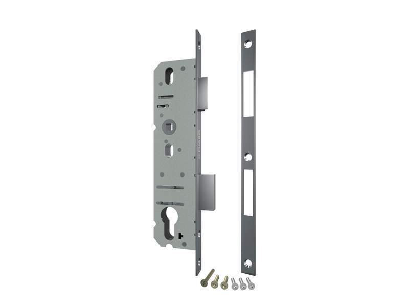 Корпус узкопр. замка с защ. 4916-25/92 CP (хром) межосев. 92