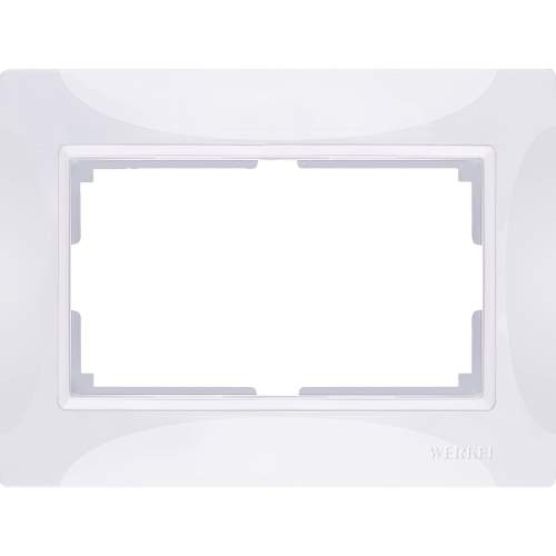 Рамка  Frame белая 2-я  WL03-01-DBL-white-basic  Пластик Snabb - W0082001