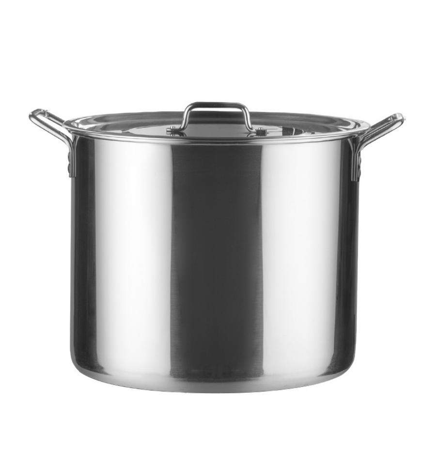 КАТУНЬ Общепит Котел 35л d40 h33 высокий с мет.крышкой нерж.тройное дно КТ-ОБ-35 КВ