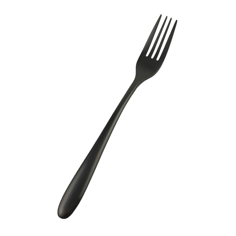 P.L. Proff Cuisine Alessi-Black Вилка столовая 215мм PVD покрытие черный матовый 81280010