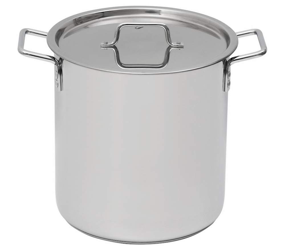 КАТУНЬ Общепит Кастрюля 11л d25 h25 с мет.крышкой нерж.тройное дно КТ-ОБ-11В