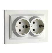 Розетка Mono  500-001904-120  Бел. 2-я  с/з с/п 16А  L/D