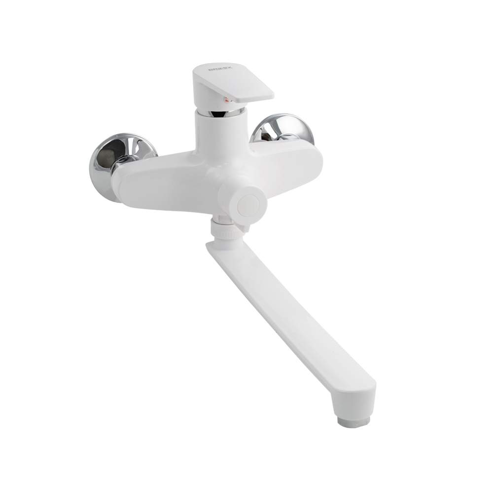 Смеситель BRIMIX  556-1  д/ванны , б/шланга и лейки Белый