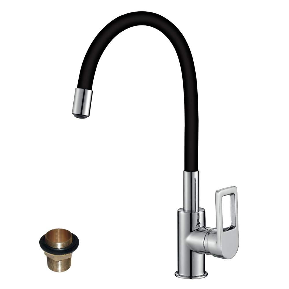 Смеситель Rossinka  Z35-35U-Black  д/мойки