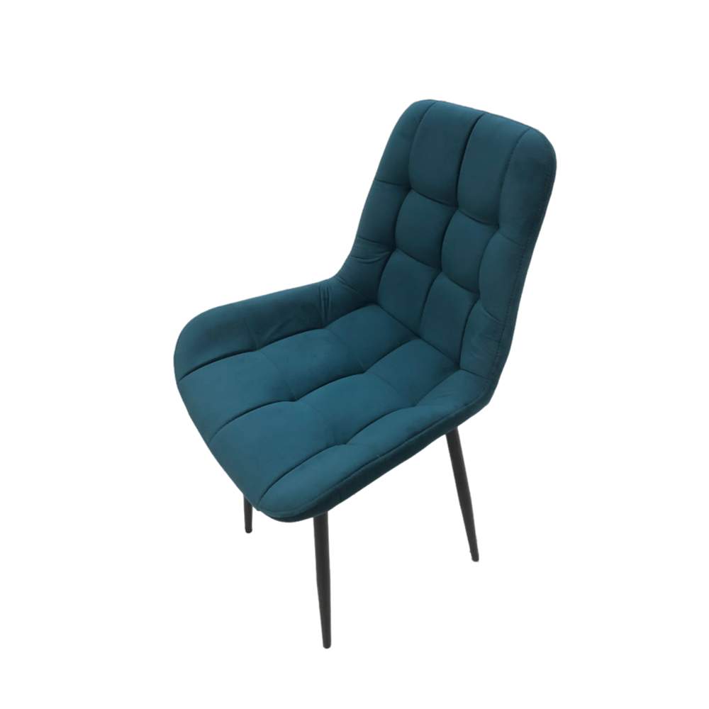 Стул МИС 7 Белен черный муар/ велутто 20 зеленый