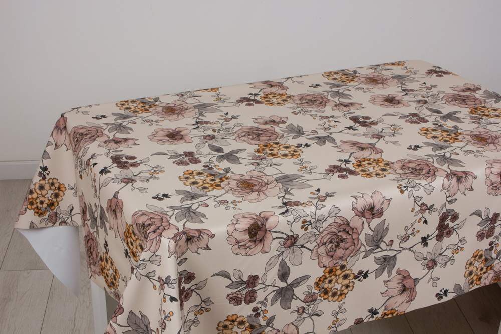 Клеенка ПВХ Baby Face Осенний букет 140см тканевая основа Dasch ULA-2169C/15786 