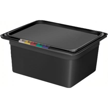 RESTOLA Гастроемкость полипропилен GN1/2 325х265х150мм 9,5л черная 422100713/595 (8) б/крышки